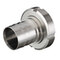 Dairy coupling with hygienic hose shank in AISI 316 with swivel nut AISI304 DIN 11851